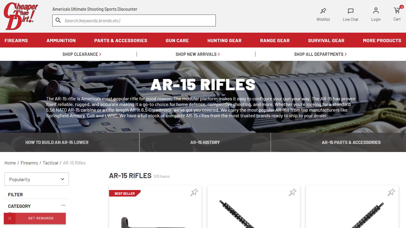 AR-15 Rifles For Sale | AR 15 Online | Cheaper Than Dirt